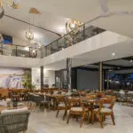 Dining at Waterfalls Lodge.