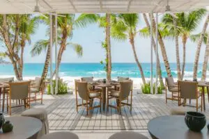 Soaking in beautiful beachfront views | Cheval Blanc Seychelles