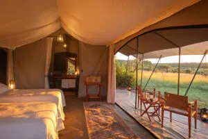 A tent at Basecamp Wildermess.