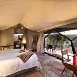 Comfortable guest tents.