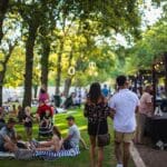 On Friday nights, the market is a great place to enjoy craft beers and sweet treats.