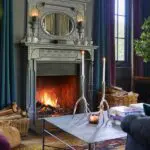 Curl up next to the fireplace. 