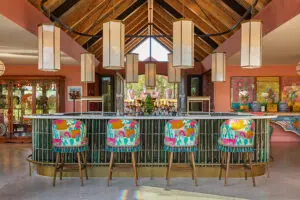 Order your favourite beverage from the lodge bar.