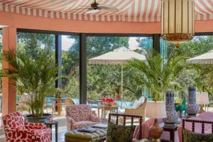 The vibrant lounge area at Masiya's. 