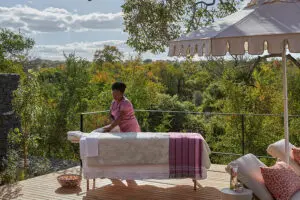 Indulge in a massage, setup in the privacy of your tented suite. 