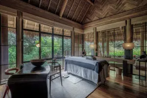 The spa treatment room.