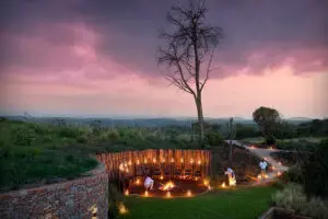 An evening in the boma.