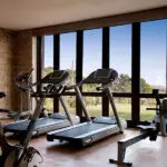 Keep up with your fitness regime at the gym.
