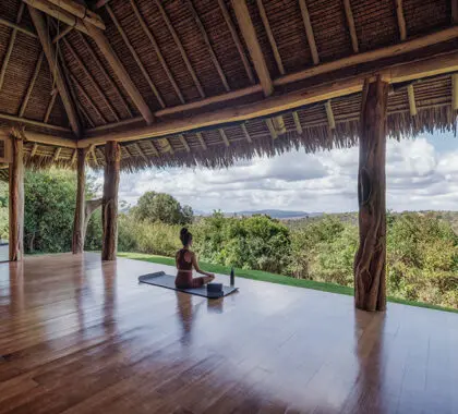 The yoga deck.