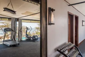 Keep up with your fitness regime at the lodge gym. 