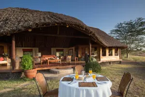 Tortilis Camp Private House in Amboseli, Kenya.