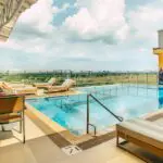 Catch a tan next to the pool. 