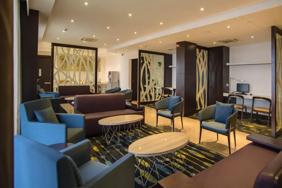 Head to the executive lounge top relax.