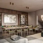 Sip on whiskeys in the lounge (artists' render). 