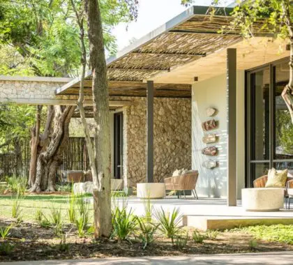 Each room features an intimate verandah.