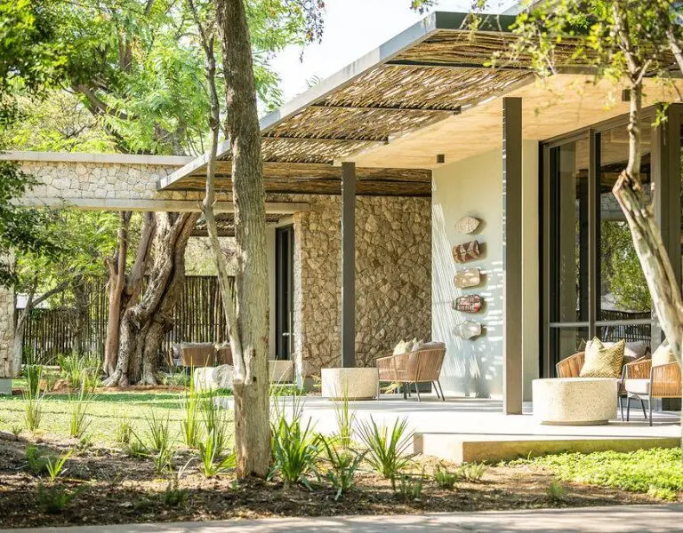 Each room features an intimate verandah.