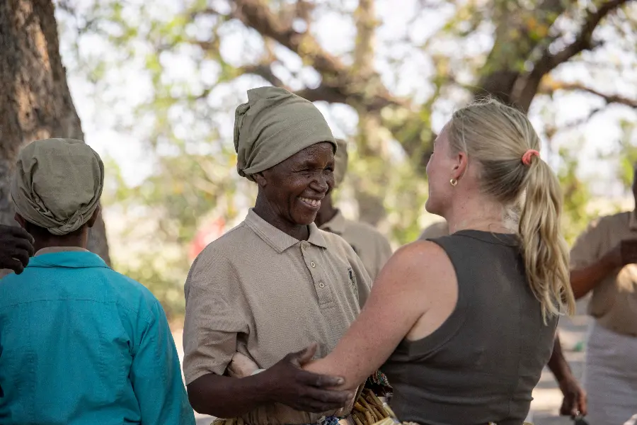 Team members from Go2Africa in Botswana learning about Positive Impact initiatives | Go2Africa