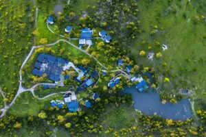 Aerial view of Cheetah Plains Private Game Reserve.