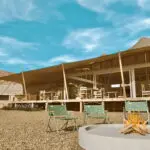 The fire pit at Hoanib Elephant Camo | Image is an artist's render.
