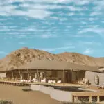 The main area at Hoanib Elephant Camo | Image is an artist's render.