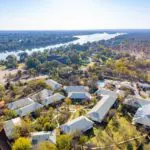 An aerial view of Insike Lodge.