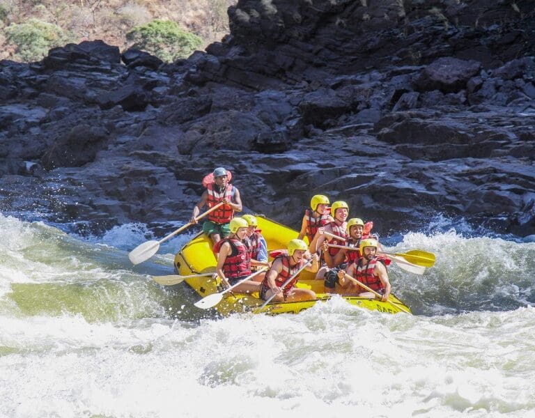 Experience the thrill of white water rafting. 