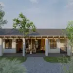 Il cortile del Laba Ngorongoro Lodge | Immagine è un rendering d'artista.