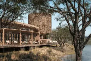 The lounge at Sandringham Private Game Reserve | Image is an artist's render.