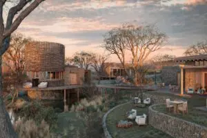 The reception area at Sandringham Private Game Reserve | Image is an artist's render.