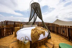 Each Luxury Suite has a starbed.