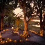 Enjoy candlelit dining.