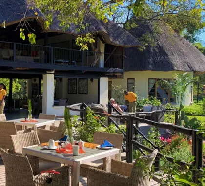 Plenty of outdoor and indoor spaces. 