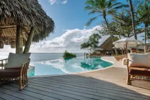 Enjoy a dip in the infinity pool.