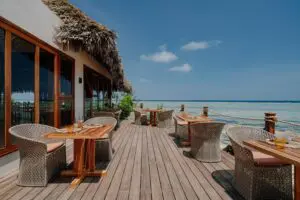Savour al fresco dining on the deck.