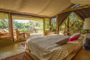 Double Tent interior.