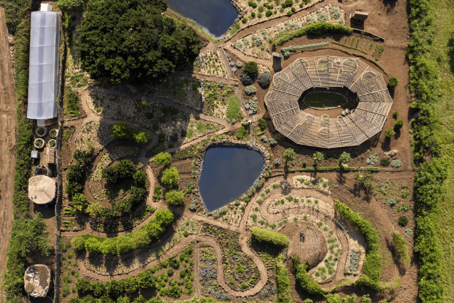 Jardim Shamba em Angama Mara fotografado de cima no Quénia | Go2Africa