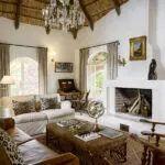 Savour a night cap by the fireplace.