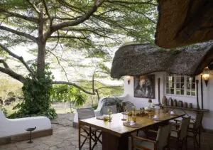 Breakfast is best enjoyed outdoors.