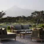 Relax in the outdoor lounge area.