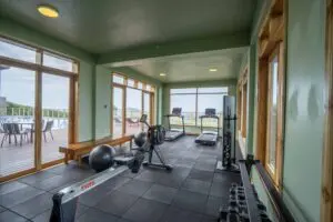Enjoy a session at the gym.