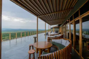 Relax on the viewing deck.