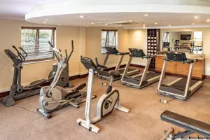 Fitness room.