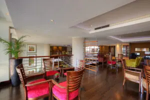 Plenty of areas to relax in the lounge.