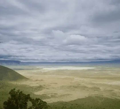 Expansive view across the Ngorongoro Crater floor | Ngorongoro Crater Camp, an A&K Sanctuary