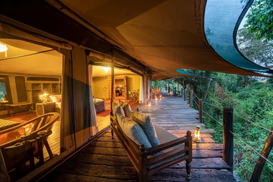 Tented safari suite at Mara Plains Camp in Olare Motorogi Conservancy, Kenya | Go2Africa