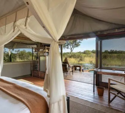 Your safari stay opens out onto the landscape | Sable Alley