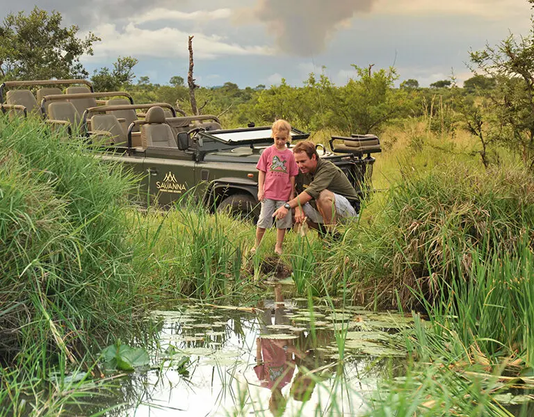 Savanna Private Game Lodge's Bush Baby programme provides children-focused activities. 