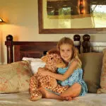The lodge accommodates children and child-minding is available.