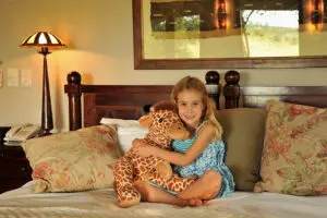 The lodge accommodates children and child-minding is available.