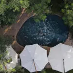 The lodge swimming pool.